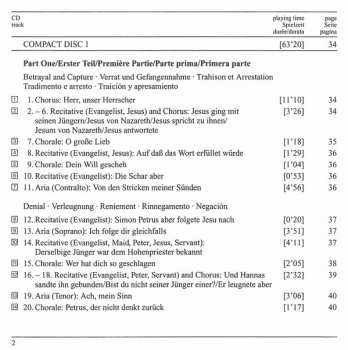 2CD Johann Sebastian Bach: Johannes-Passion (St. John Passion)