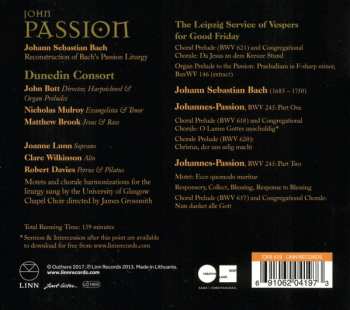 2CD Johann Sebastian Bach: John Passion (Reconstruction Of Bach's Passion Liturgy)