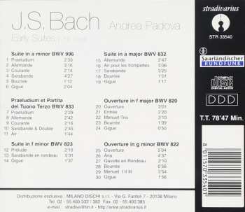 CD Johann Sebastian Bach: Keyboard Suites - Vol. 1 / Early Suites (1700-1709)