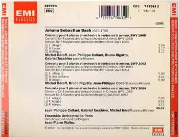 CD Johann Sebastian Bach: Les Concertos Pour 3 Et 4 Pianos