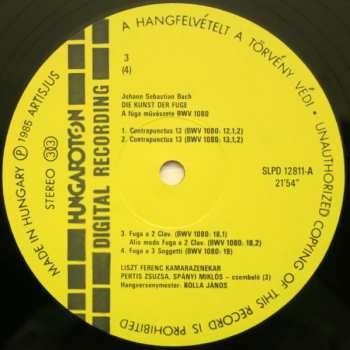 2LP/Dobozkészlet Johann Sebastian Bach: Die Kunst Der Fuge