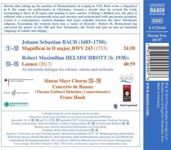 CD Johann Sebastian Bach: Magnificat / Lumen