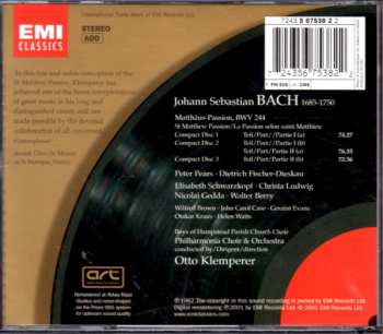 3CD Johann Sebastian Bach: Matthäus-Passion = St Matthew Passion = La Passion Selon Saint Matthieu