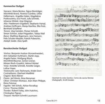 2CD Johann Sebastian Bach: Messe In H-Moll, BWV 232