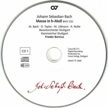 2CD Johann Sebastian Bach: Messe In H-Moll, BWV 232