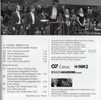 2CD Johann Sebastian Bach: Messe In H-Moll / Mass In B Minor - BWV 232
