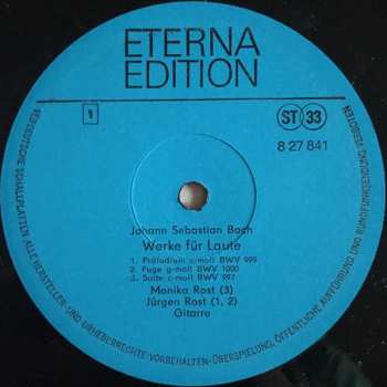 LP Johann Sebastian Bach: Werke Für Laute