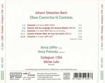 CD Johann Sebastian Bach: Oboe Concertos Et Cantatas