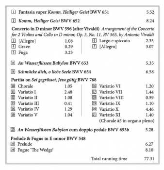 CD Johann Sebastian Bach: Organ Works, Vol. IV