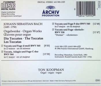 CD Johann Sebastian Bach: Orgelwerke - Organ Works - Œuvres Pour Orgue - Toccaten & Fugen