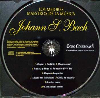 CD Johann Sebastian Bach: Los Mejores Maestros De La Música (Johann S. Bach)
