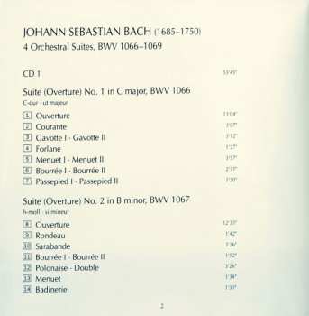 2CD Johann Sebastian Bach: 4 Orchestral Suites