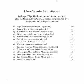 CD Johann Sebastian Bach: Psalm 51 / Nisi Dominus