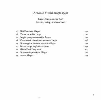 CD Johann Sebastian Bach: Psalm 51 / Nisi Dominus
