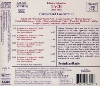 CD Johann Sebastian Bach: Harpsichord Concertos II