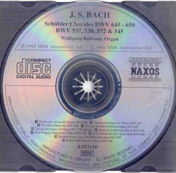 CD Johann Sebastian Bach: Schübler Chorales & BWV 537, 538, 572 and 545