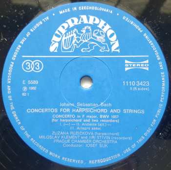 3LP/Dobozkészlet Johann Sebastian Bach: Concertos For Harpsichord And Strings (Complete) (3xLP + BOX + INSERT)