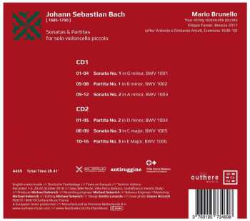 2CD Johann Sebastian Bach: Sonatas & Partitas For Solo Violoncello Piccolo