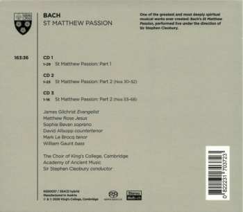 Dobozkészlet/3SACD Johann Sebastian Bach: St Matthew Passion
