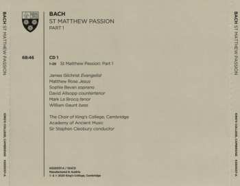 Dobozkészlet/3SACD Johann Sebastian Bach: St Matthew Passion