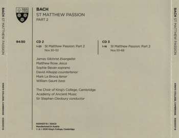 Dobozkészlet/3SACD Johann Sebastian Bach: St Matthew Passion