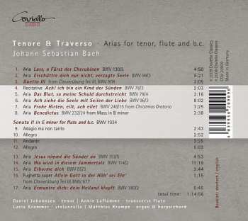 CD Johann Sebastian Bach: Tenore & Traverso - Arias For Tenor Flute & B.C.