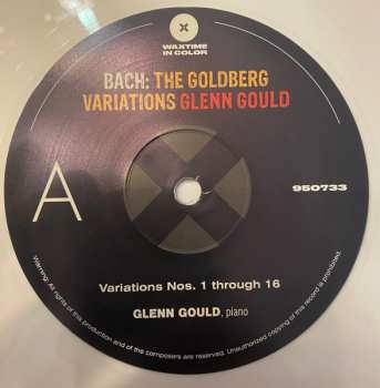 LP Johann Sebastian Bach: Bach The Goldberg Variations CLR