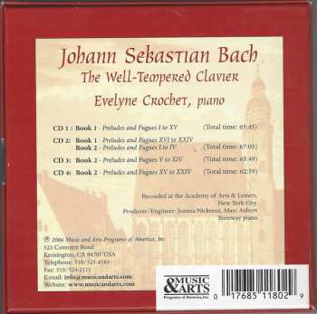 4CD/Dobozkészlet Johann Sebastian Bach: The Well-Tempered Clavier