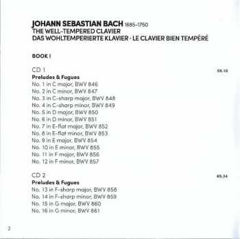 5CD/Dobozkészlet Johann Sebastian Bach: The Well-Tempered Clavier = Das Wohltemperierte Clavier = Le Clavier Bien Tempéré
