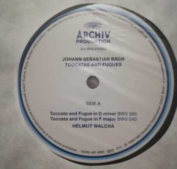 LP Johann Sebastian Bach: Toccaten Und Fugen