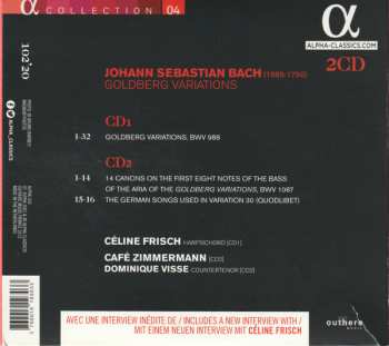 2CD Johann Sebastian Bach: Goldberg Variations