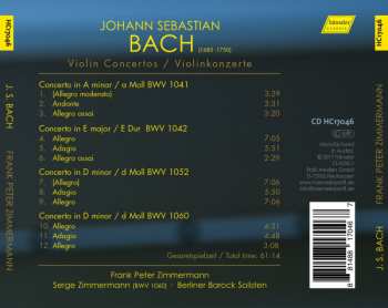 CD Johann Sebastian Bach: Violin Concertos