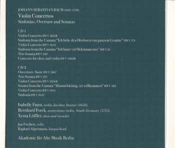 2CD Johann Sebastian Bach: Violin Concertos (Sinfonias · Overture · Sonatas)