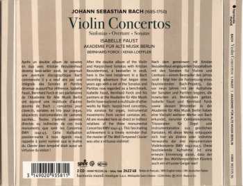 2CD Johann Sebastian Bach: Violin Concertos (Sinfonias · Overture · Sonatas)