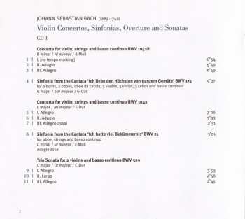 2CD Johann Sebastian Bach: Violin Concertos (Sinfonias · Overture · Sonatas)