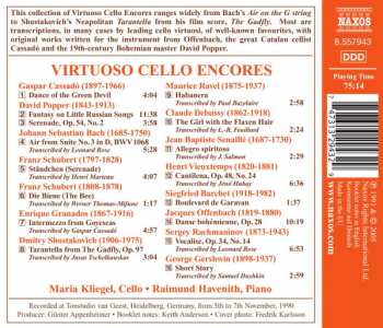 CD Johann Sebastian Bach: Virtuoso Cello Encores