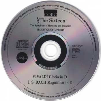 CD Johann Sebastian Bach: Vivaldi: Gloria - Bach: Magnificat