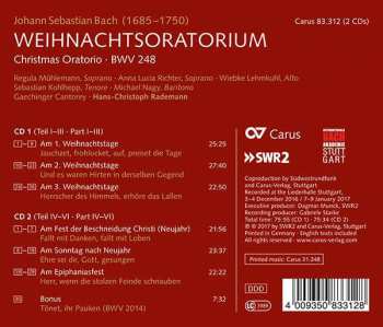 2CD Johann Sebastian Bach: Weihnachtsoratorium = Christmas Oratorio • BWV 248