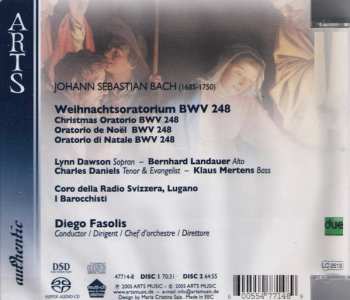 2SACD Johann Sebastian Bach: Weihnachtsoratorium - Christmas Oratorio - Oratorio De Noël