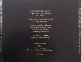CD Johann Sebastian Bach: The Legendary Virtuoso Plays The Baroque Organ Of The Szentgotthard Abbey In Hungary