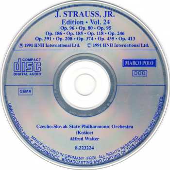 CD Johann Strauss Jr.: Edition • Vol. 24