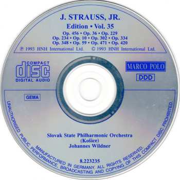 CD Johann Strauss Jr.: J. Strauss, Jr.:  Edition • Vol. 35