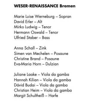 CD Manfred Cordes: Geystliches Gesangk Buchleyn: Martin Luthers Lieder