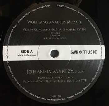 LP Wolfgang Amadeus Mozart: Violin Concertos Nos. 3 & 4