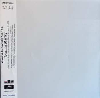 LP Wolfgang Amadeus Mozart: Violin Concertos Nos. 3 & 4