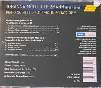 CD Daniel Gaede: Piano Quintet Op. 31 / Violin Sonata Op. 5