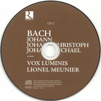 2CD/Dobozkészlet Johann Christoph Bach: Bach Motetten