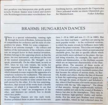 CD Johannes Brahms: 21 Ungarische Tänze - Hungarian Dances - Danses Hongroises