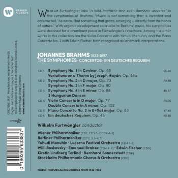 6CD/Dobozkészlet Johannes Brahms: The Symphonies, Concertos, Ein Deutsches Requiem