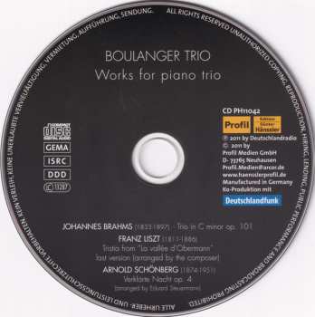 CD Johannes Brahms: Brahms Liszt Schönberg